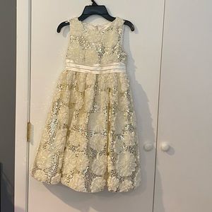 Girls Sleeveless Formal Dress